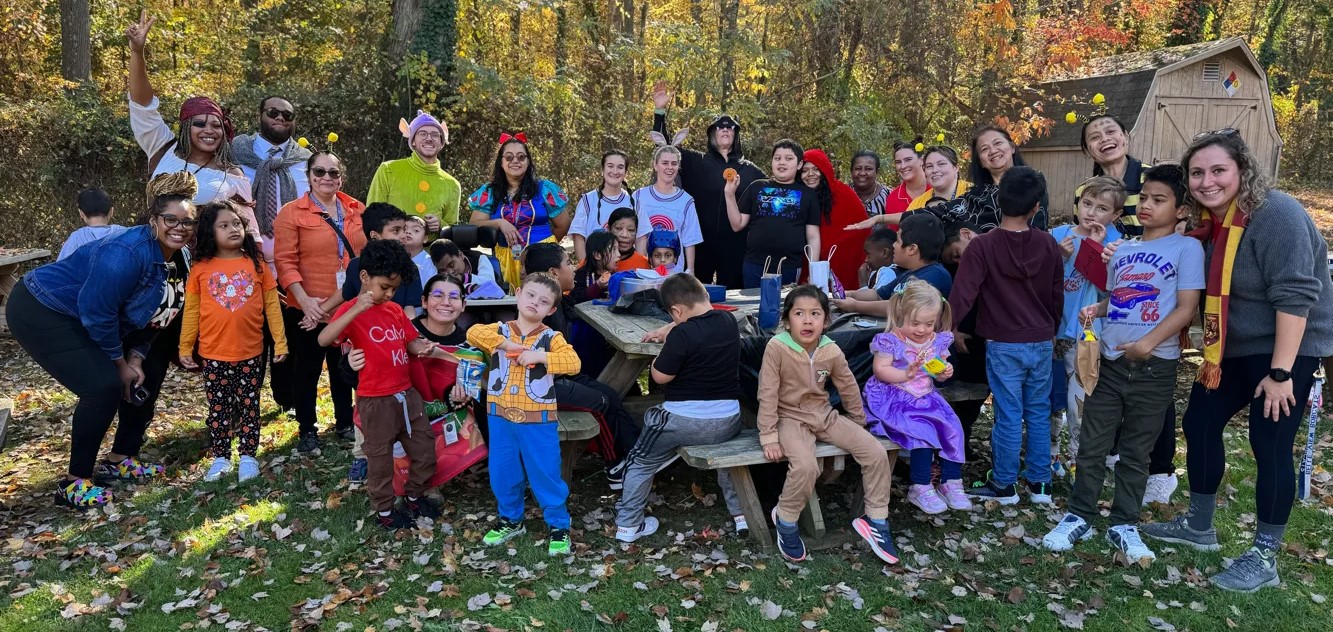 staff and students dressed up as book characters